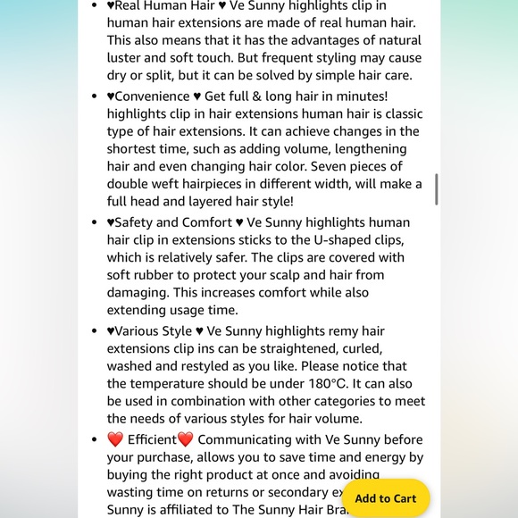 22 inch human hair extensions 7pcs 120g light brown with blonde highlights - Picture 9 of 14